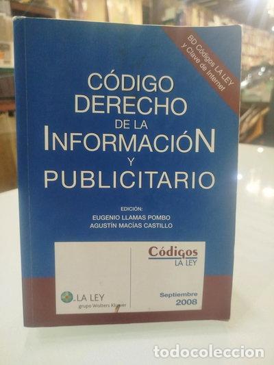books: C&oacute;digo derecho de la informaci&oacute;n y publicitario- 9788497259149