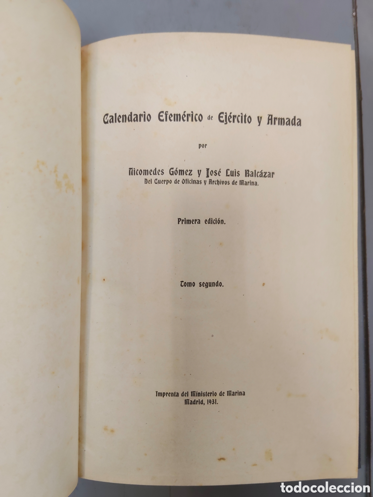 Libros: Calendario Efemerico de Ejercito y Armada - Foto 2