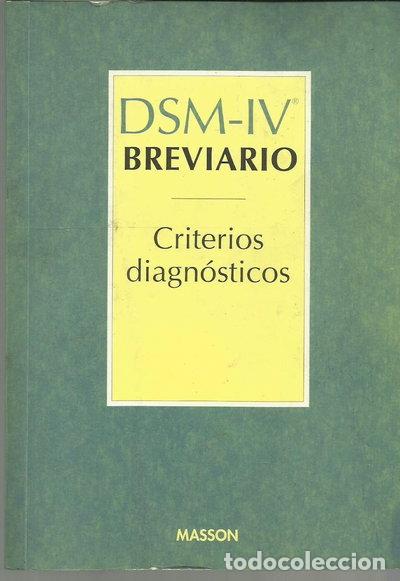 Livres: DSM-IV Breviario. Criterios diagn&oacute;sticos- 9788445803295