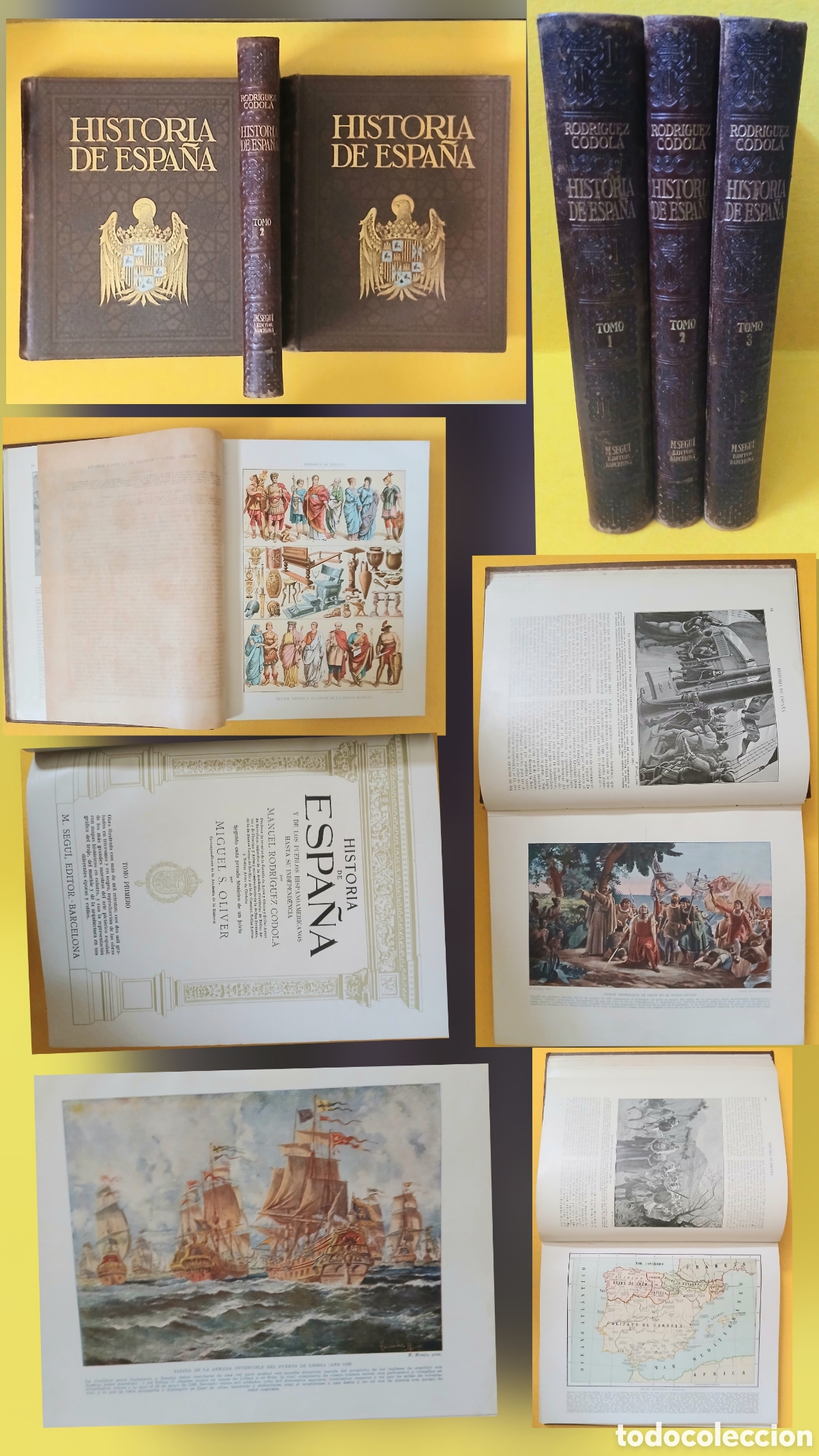 Libros: HISTORIA DE ESPA&Ntilde;A Y DE LOS PUEBLOS HISPANOAMERICANOS HASTA SU INDEPENDENCIA MANUEL RODR&Iacute;GUEZ CODOL&Aacute;