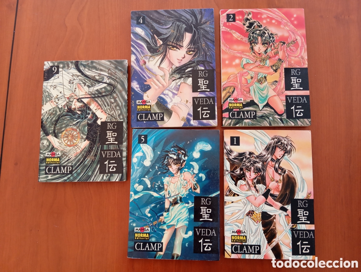 Libros: LOTE 5 LIBROS DE MANGA NORMAL EDITORIAL RG VEDA. NUM. 1,2,4,5,9