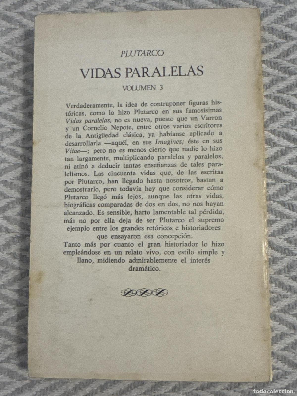 Libros: Vidas paralelas 3 - Plutarco - Foto 3