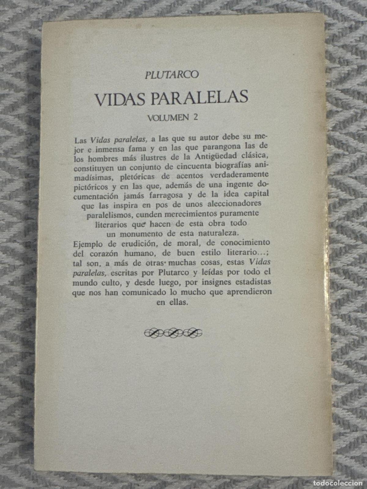 Libros: Vidas paralelas 2 - Plutarco - Foto 3