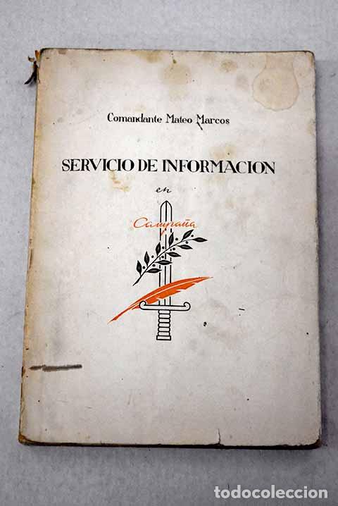 books: Servicio de Informaci&oacute;n en campa&ntilde;a.- Mateo Marcos, Juan