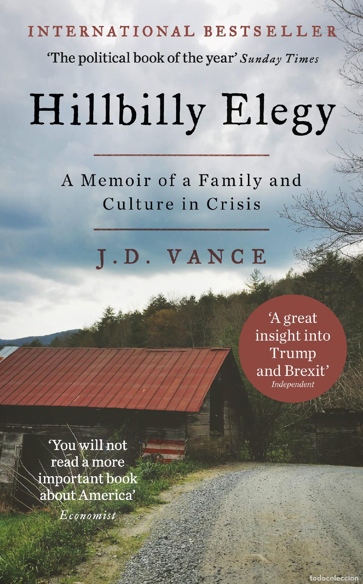 Livres: Hillbilly Elegy: The Internationally Bestselling Memoir from Trump&rsquo;s Vice President of the United St