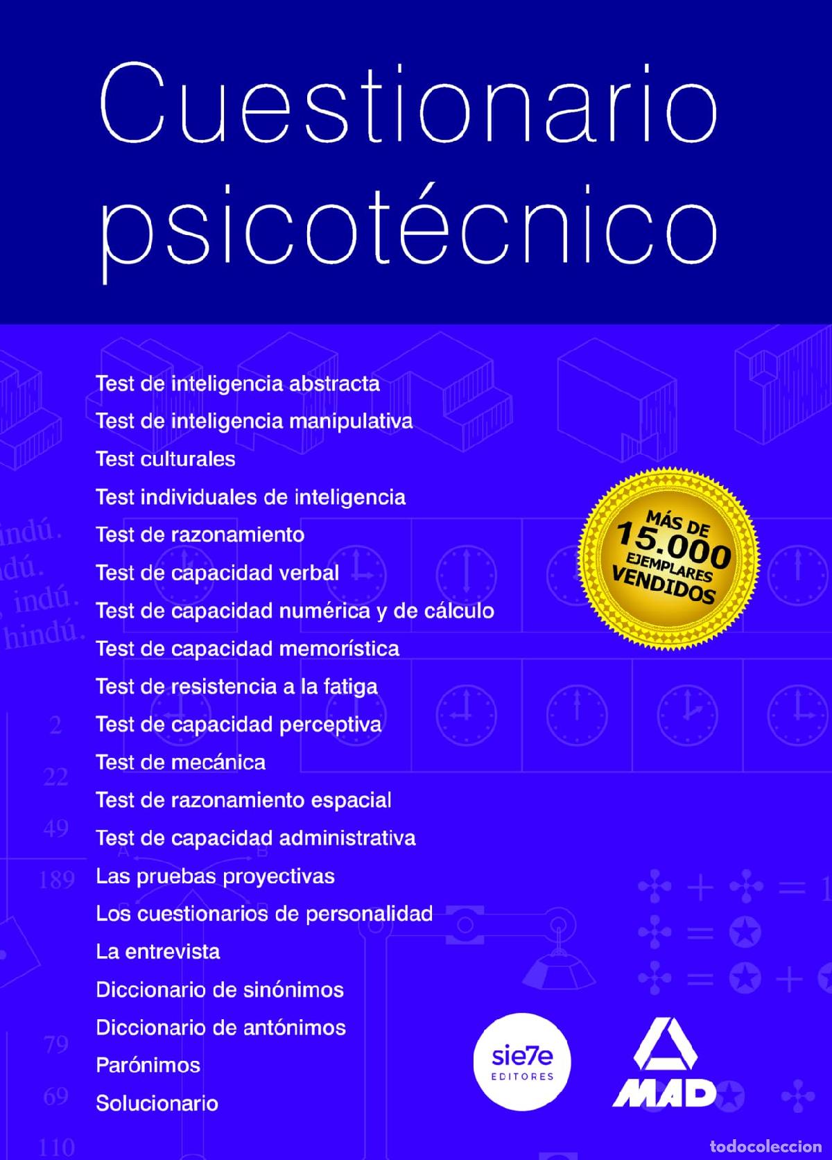 Libros: Cuestionario Psicot&eacute;cnico. - Foto 1