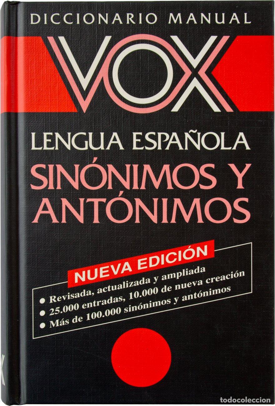Libros: Diccionario Manual De Sinonimos y Antonimos