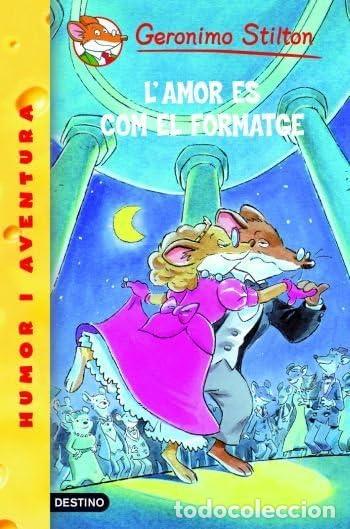 Libros: 13- Lamor &eacute;s com el formatge (GERONIMO STILTON. ELS GROCS) - Foto 1