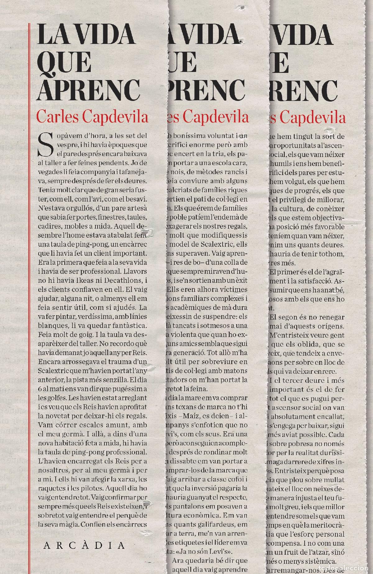 Libros: La vida que aprenc (SIN COLECCION) - Foto 1
