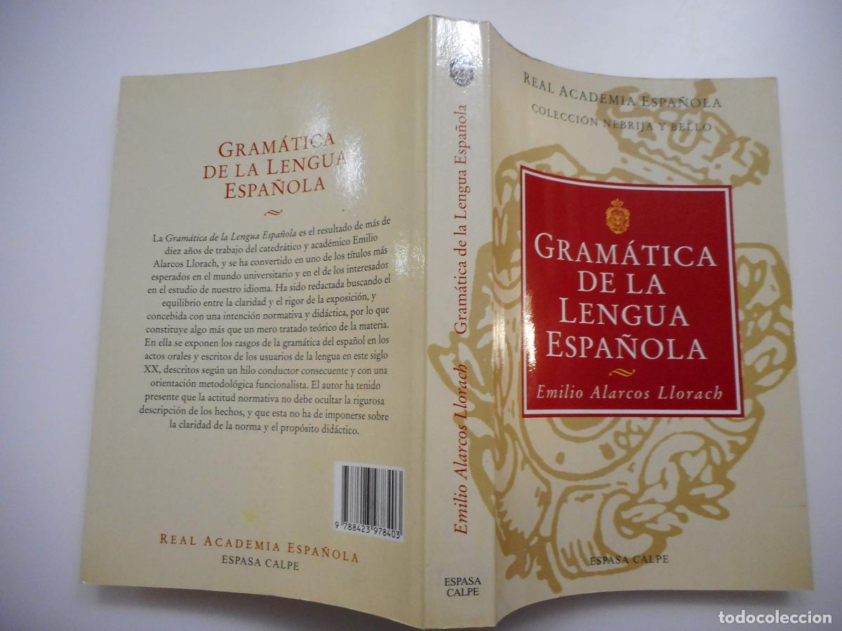 Libros: GRAMATICA DE LA LENGUA ESPA?OLA (SIN COLECCION) - Foto 1