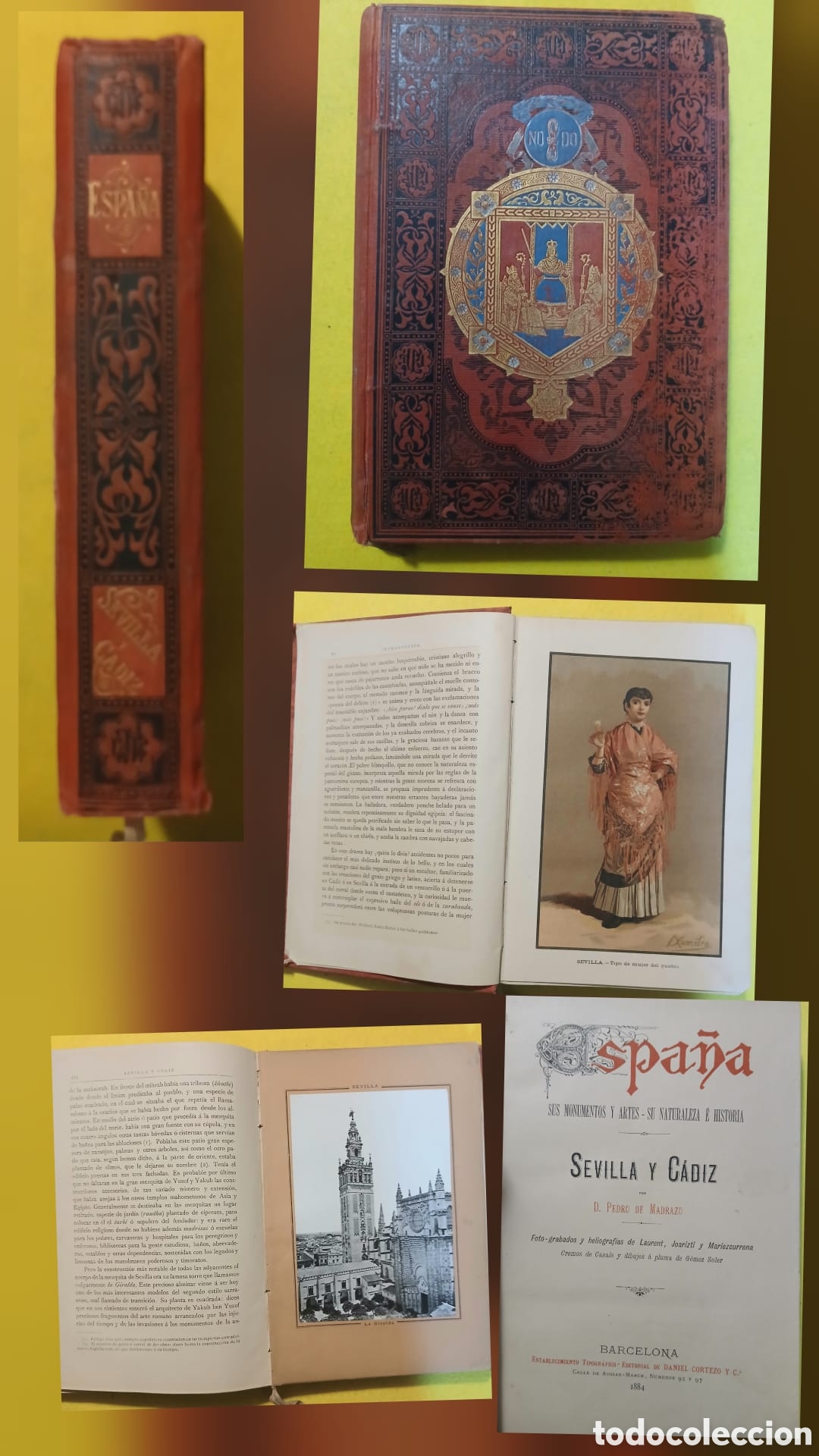 Libros: Espa&ntilde;a sus monumentos y artes, su naturaleza e historia, Sevilla y C&aacute;diz, don Pedro de Madrazo.