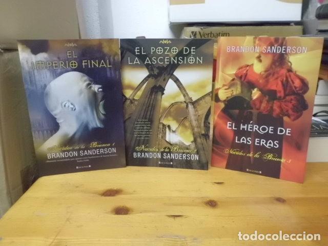 Libros: NACIDOS DE LA BRUMA BRANDON SANDERSON 3 TOMOS