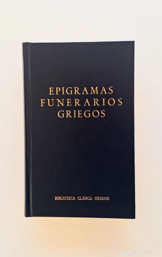 Libros: Epigramas funerarios griegos, Biblioteca cl&aacute;sica Gredos