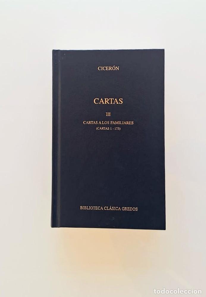books: Cartas III, Cartas a los familiares 1-173, Ciceron, Biblioteca cl&aacute;sica Gredos