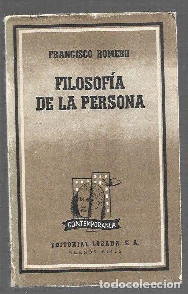 Livros em segunda m&atilde;o: FILOSOFIA DE LA PERSONA Y OTROS ENSAYOS DE FILOSOFIA - ROMERO, FRANCISCO