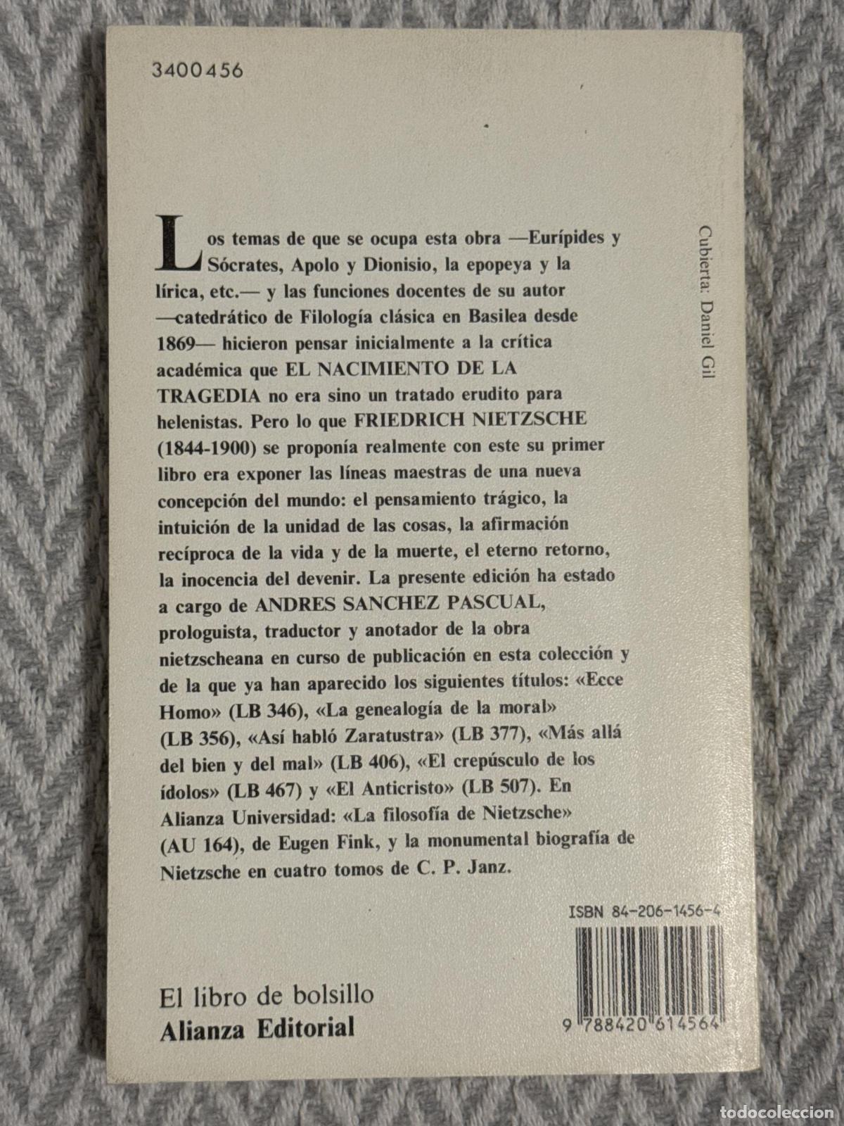 Libros: El nacimiento de la tragedia - Friedrich Nietzsche - Foto 3