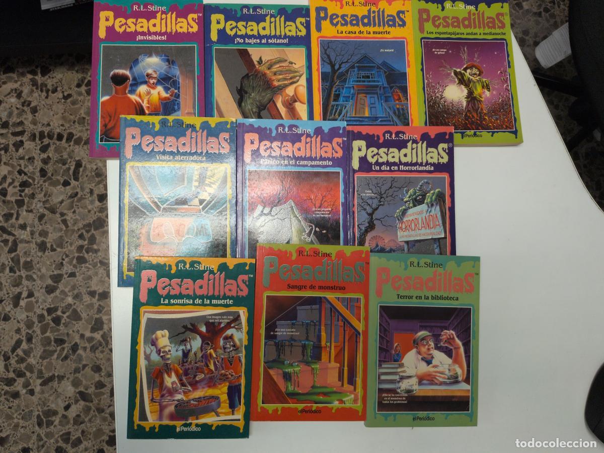 Libros: Lote de 10 libros &rdquo;Pesadillas&rdquo; - R.L. Stine