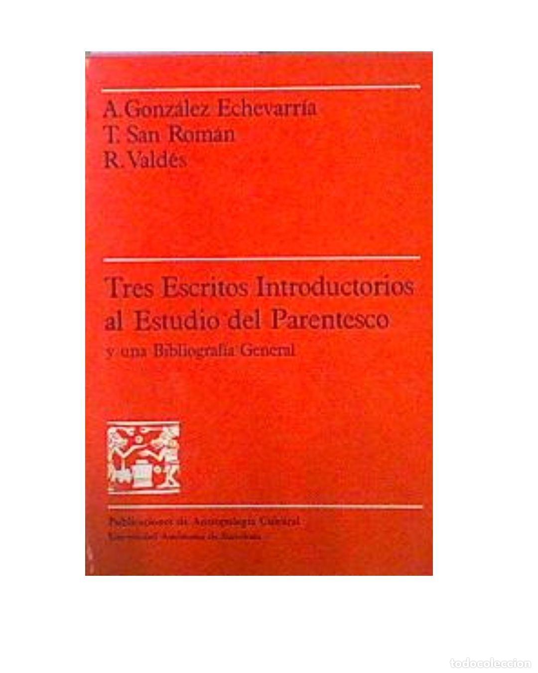 Libros: Tres escritos introductorios al estudio del parentesco -