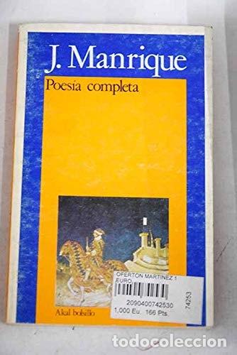 Livros em segunda m&atilde;o: Poes&iacute;a completa. (Bolsillo) (Spanish Edition) - Jorge Manriq - Jorge Manrique