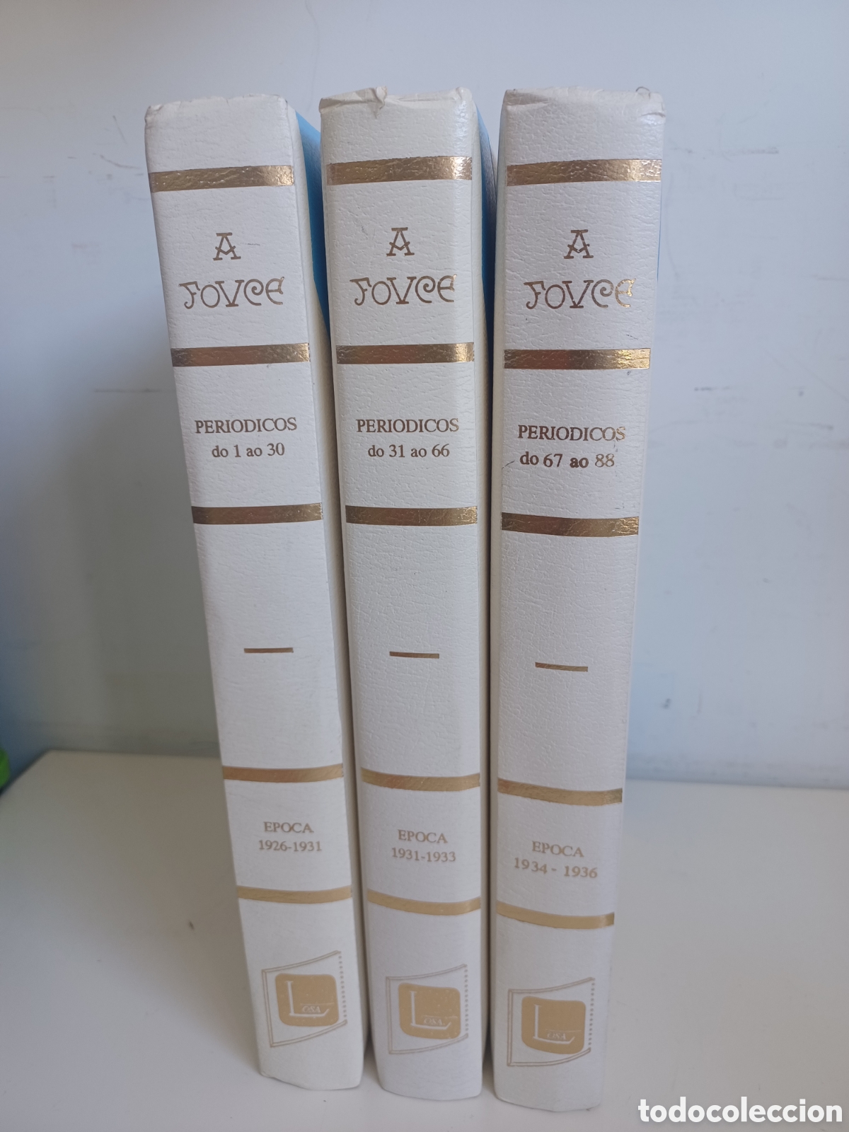 Libros: (GALEGO)A Fouce. Peri&oacute;dicos 1926-1936. Documentos galegos (hist&oacute;ricos)/ Facs&iacute;mil 3 tomos/ LOSA, 1993