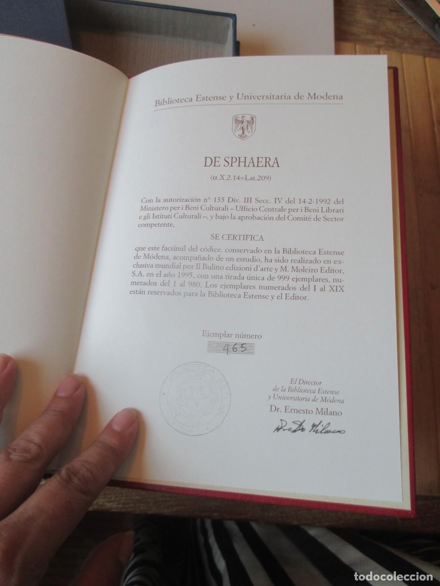 Libros: B. ESTENSE MODENA De Sphaera ( facsimil , 2 tomos) W41165 - Foto 7