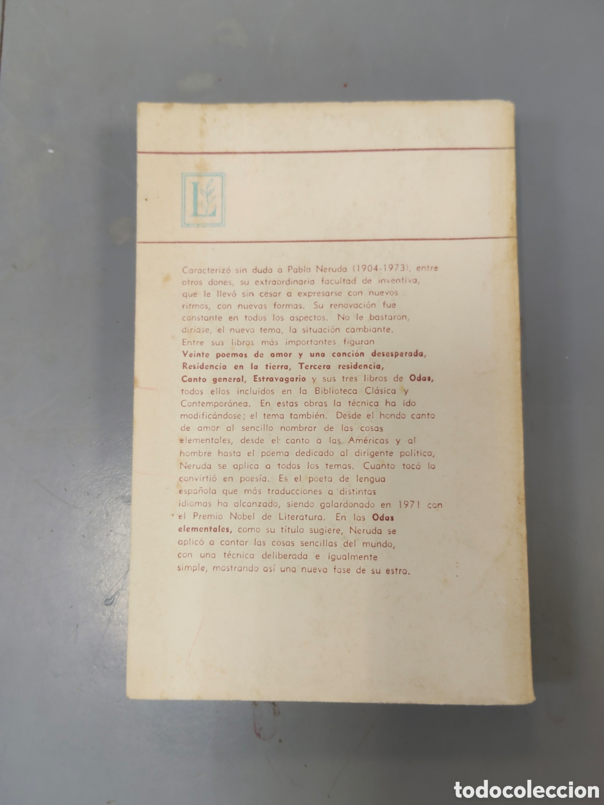 Libros: Odas elementales PABLO NERUDA - Foto 2