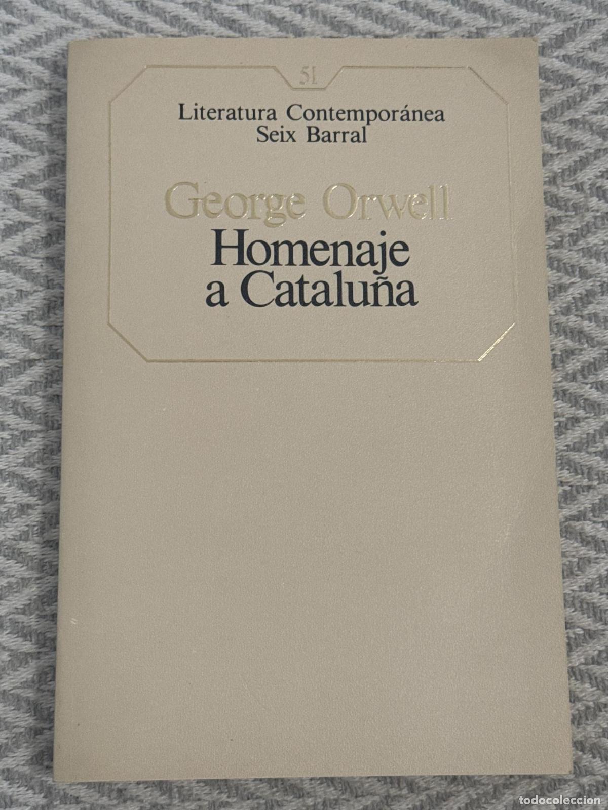 Libros: Homenaje a Catalu&ntilde;a - George Orwell