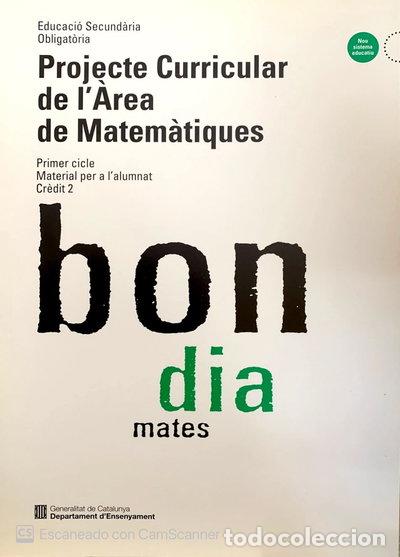 Libros: Bon dia mates: Projecte curricular de l'&agrave;rea de matem&agrave;tiques- 9788439335368