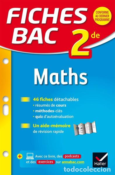 Livros em segunda m&atilde;o: Fiches bac Maths 2de- 9782401029095