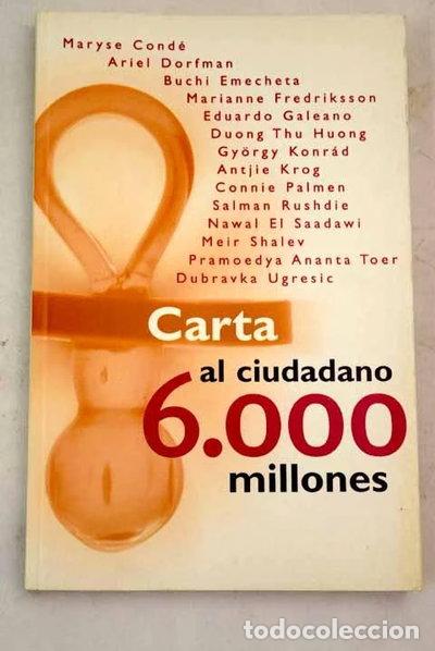 Livros em segunda m&atilde;o: Carta al ciudadano 6.000 millones- 9788440694720