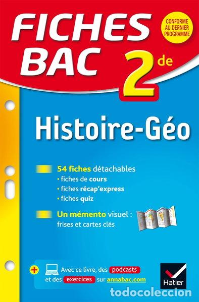 Libros: Fiches bac histoire-g&eacute;ographie 2de- 9782218986130