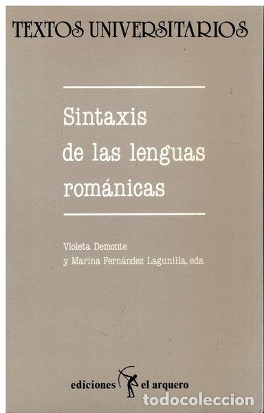 Libros: Sintaxis de las lenguas rom&aacute;nicas- 9788437607214