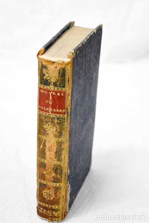 Libros: Oeuvres posthumes de D Alembert.- D Alembert