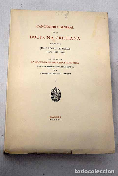 Libros: Cancionero general de la doctrina cristiana, tomo I