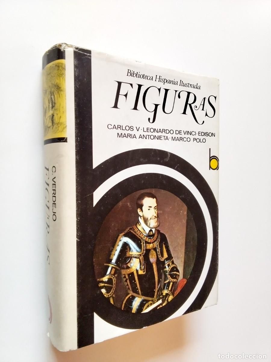 Libros: C. Verdejo - Figuras: Carlos V, Leonardo Da Vinci, Edison, Mar&iacute;a Antonieta, Marco Polo