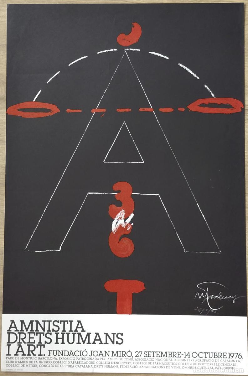 Livros em segunda m&atilde;o: . Cartel original. Joan Pere Viladecans. Amnistia, Drets Humans i Art -