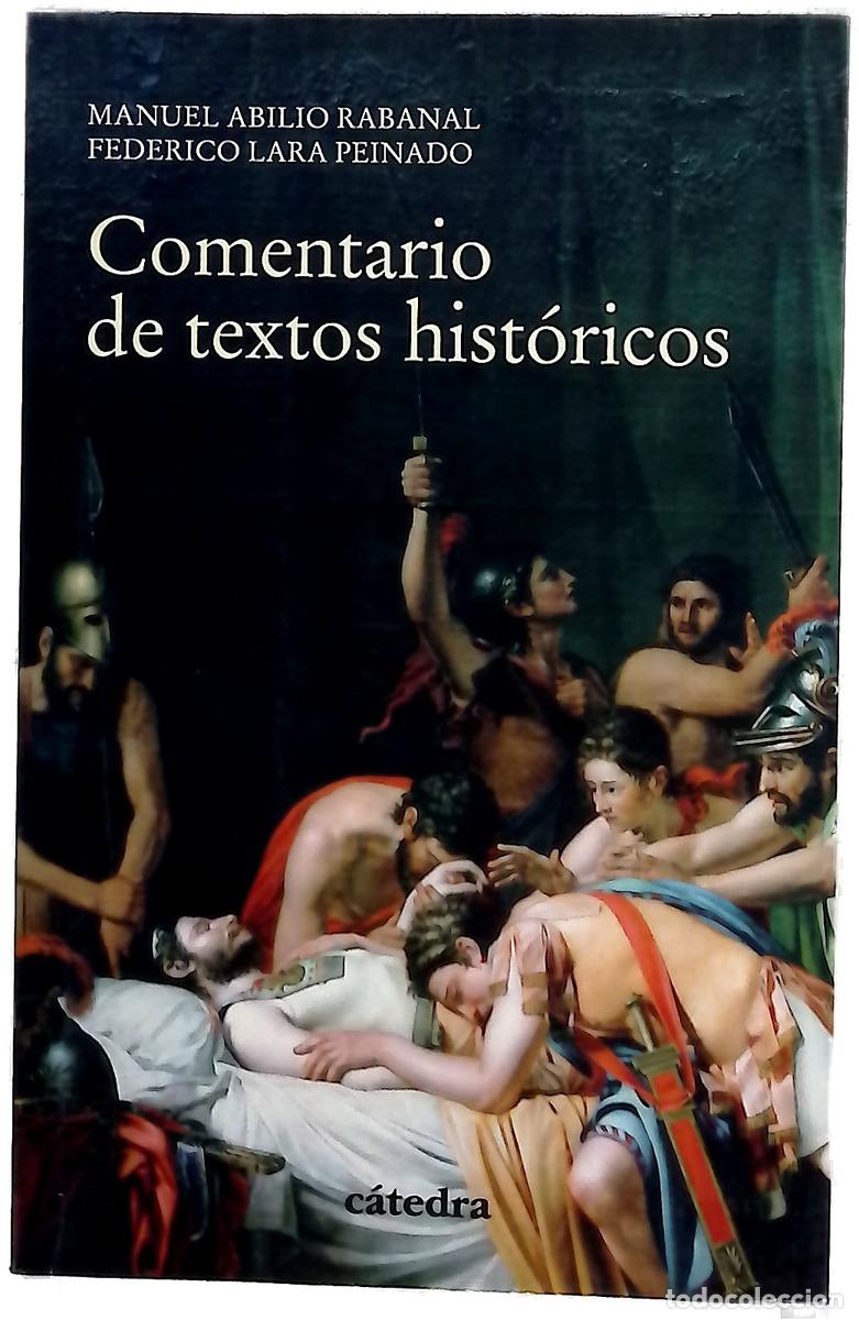 Libros: Comentario de textos hist&oacute;ricos