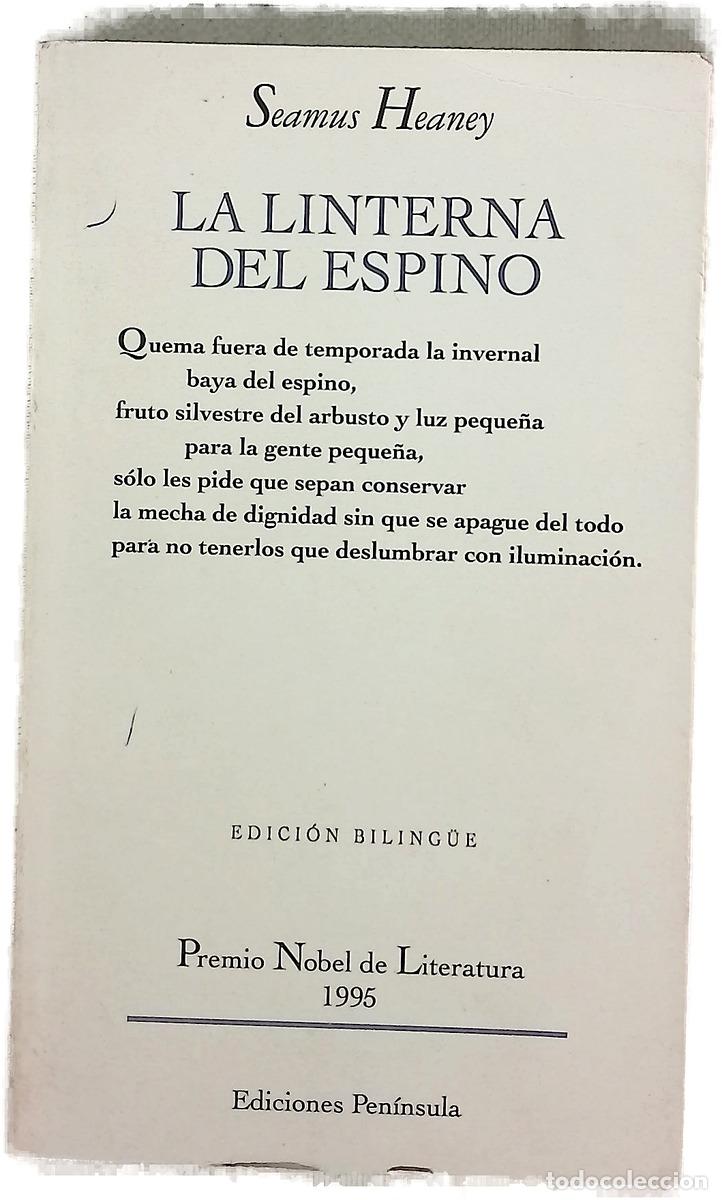 Libros: La linterna del espino - Heaney, Seamus