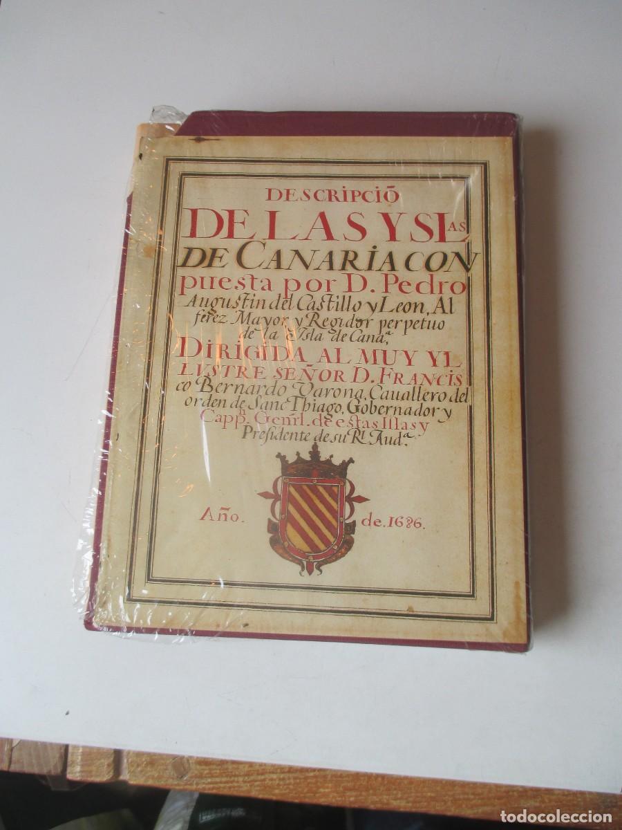 B&uuml;cher: PEDRO AGUST&Iacute;N DEL CASTILLO Descripcio de las Yslas de Canaria (facsimil ,1926) W41185
