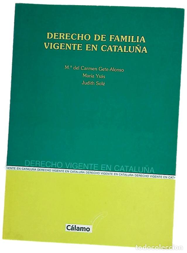 Livres: Derecho de familia vigente en Catalu&ntilde;a