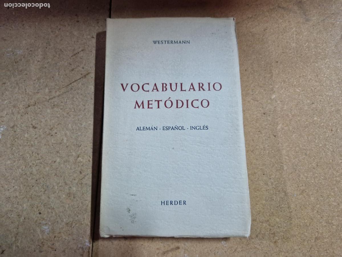 Libros: VOCABULARIO METODICO. ALEMAN- ESPA&Ntilde;OL-INGLES.