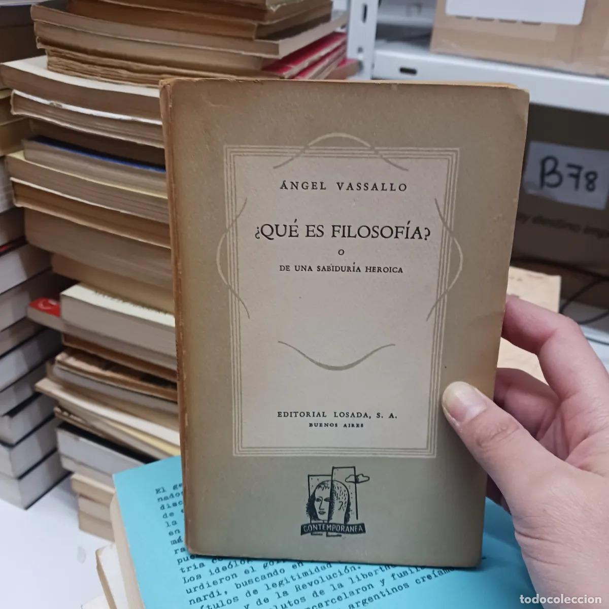 Libri di seconda mano: &iquest;Que es la filosofia? (det.) - Angel Vasallo