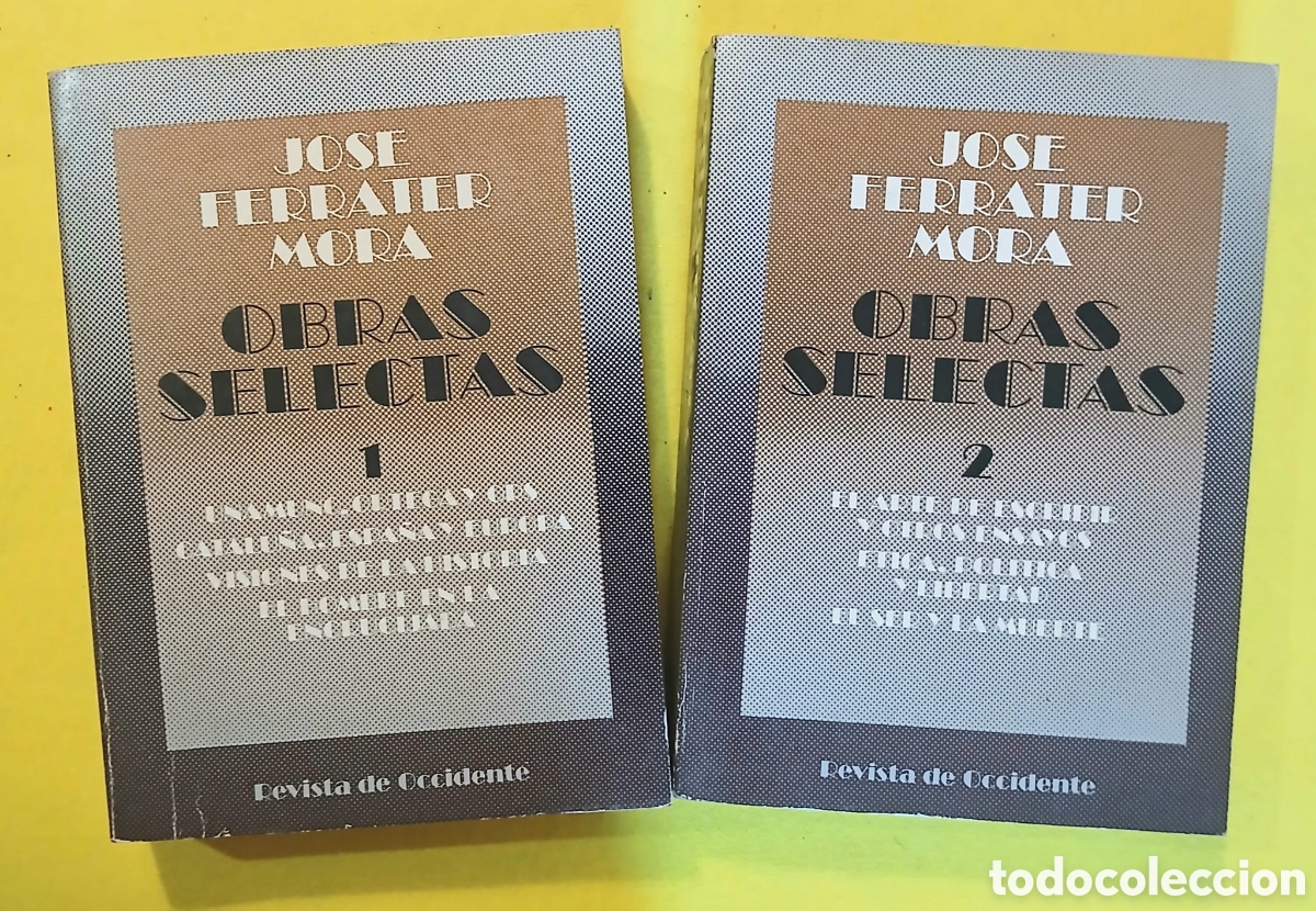 Libros: Obras selectas Jos&eacute; Ferrater Mora