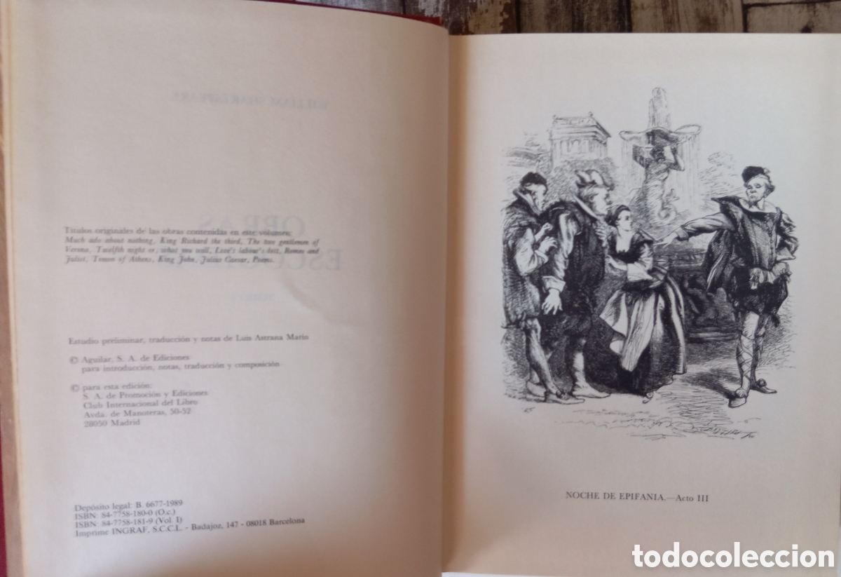 Libros: OBRAS ESCOGIDAS WILLIAM SHAKESPEARE 3 TOMOS - Foto 3