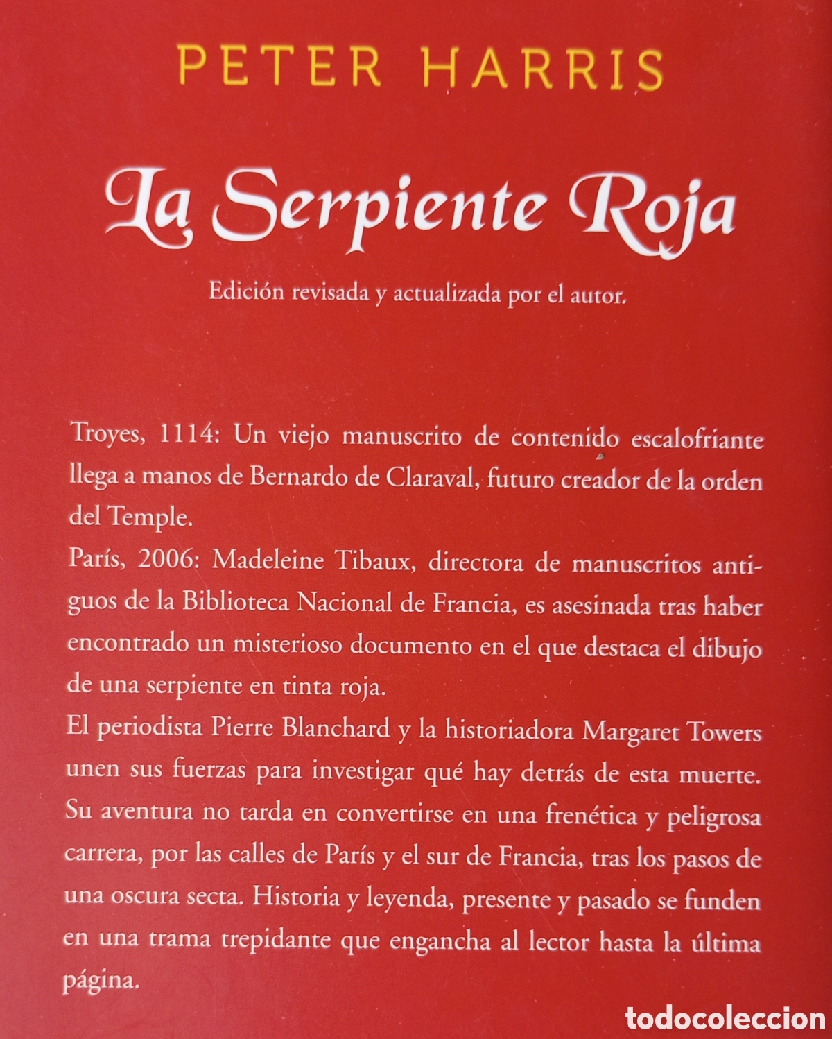 Libros: LA SERPIENTE ROJA PETER HARRIS - Foto 2