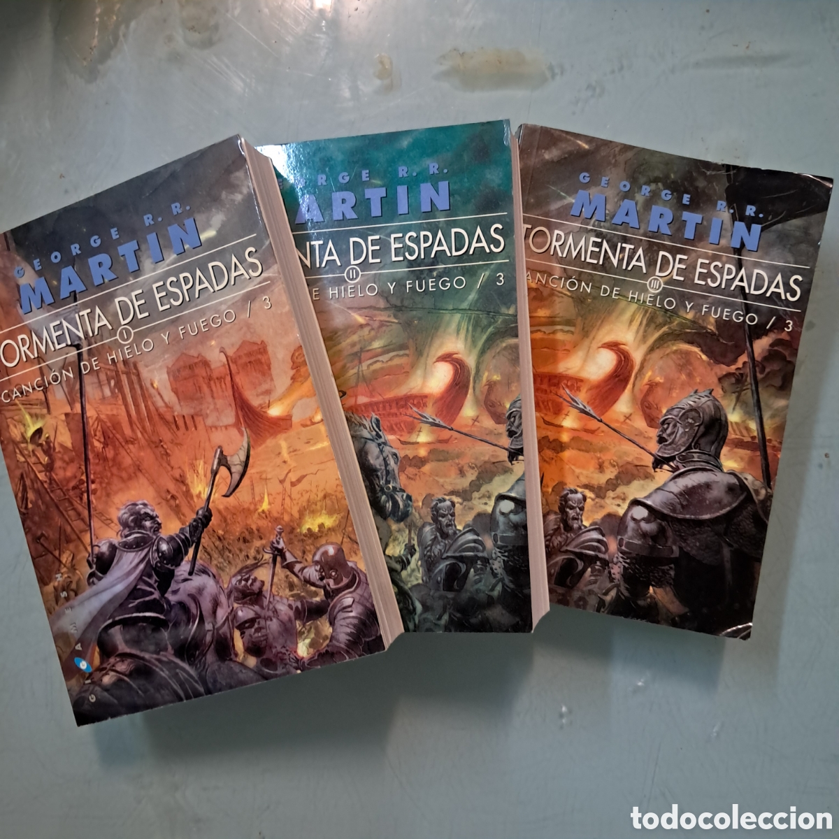 books: George R.R.Martin,Tormenta de espadas, I,II,III, Gigamesh bolsillo