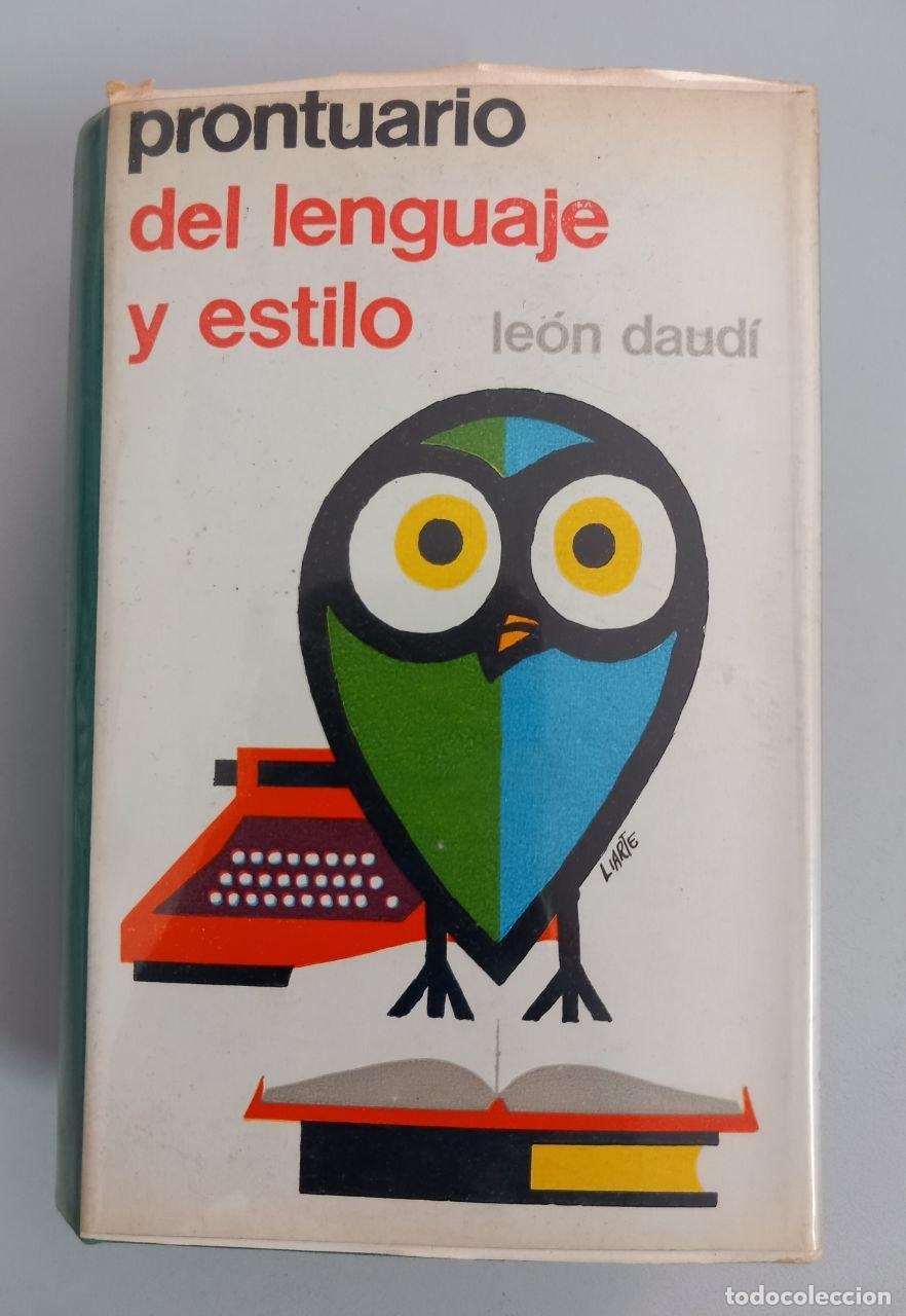Libros: Prontuario del lenguaje y estilo. - SAUD&Iacute;, Le&oacute;n: