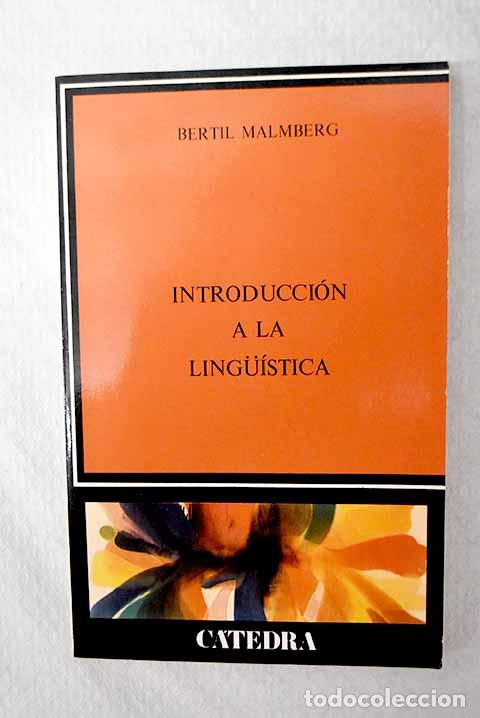 Livres: Introducci&oacute;n a la lingu&iacute;stica.- Malmberg, Bertil