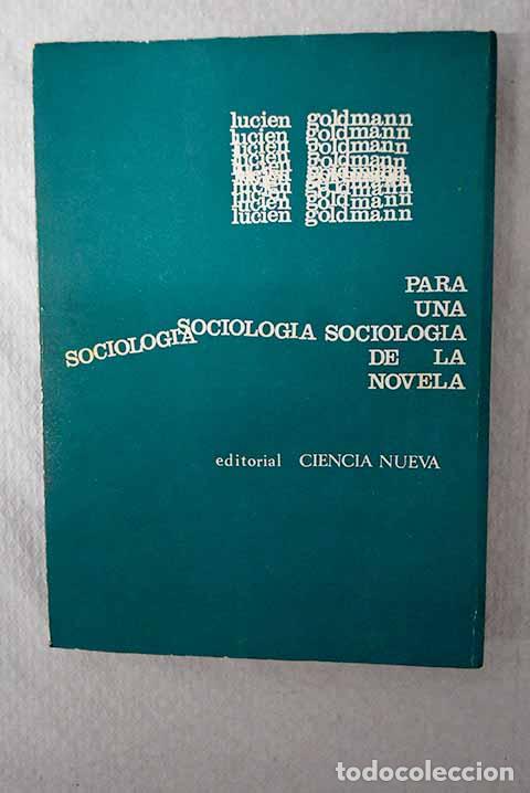 books: Para una sociolog&iacute;a de la novela.- Goldmann, Lucien