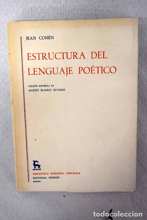 books: Estructura del lenguaje po&eacute;tico.- Cohen, Jean